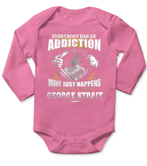 CS-George Strait Long Sleeve Baby One-Piece