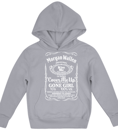 Morgan Wallen Cover Me Up Kids Hoodie