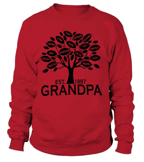 Custom Grandpa or Grandma Family Tree with all Gra Women's Sweatshirt