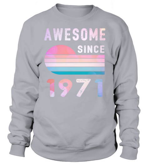 1971 Birthday Retro Vintage Gift 51th Women's Sweatshirt