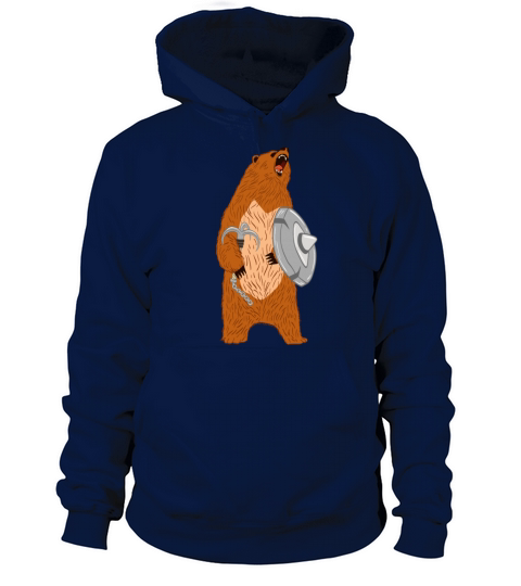 Unique Bear Shirt Nice Outdoor Warrior Funny Bear Women's Hoodie