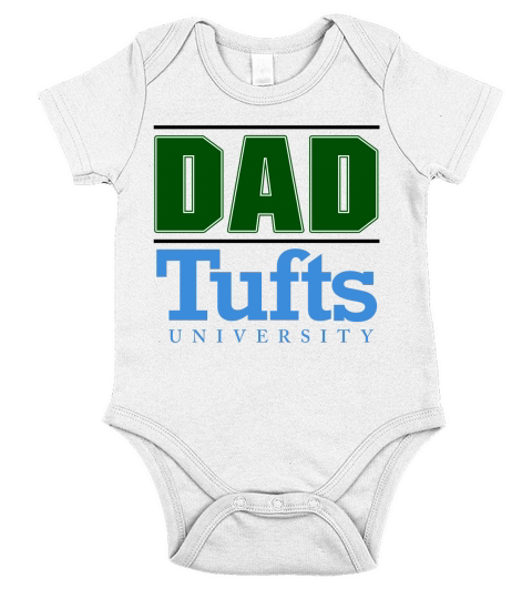 Tufts University Proud Dad Parents Day 2020 Short Sleeve Baby One-Piece