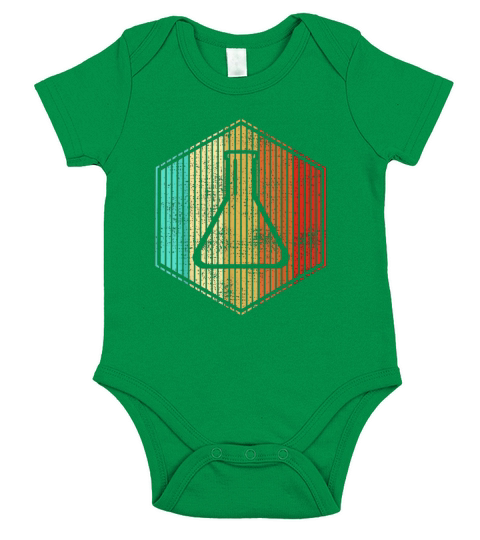 Science Chemistry Scientist Teacher Retro Vintage Short Sleeve Baby One-Piece