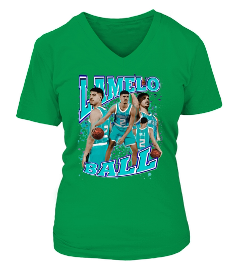 Lamelo Ball Retro V-neck T-Shirt Woman