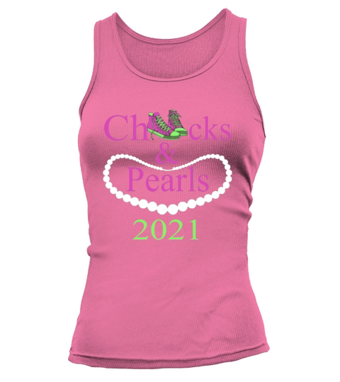 Chucks And Pearls 2021 Pink Green Tank top Woman