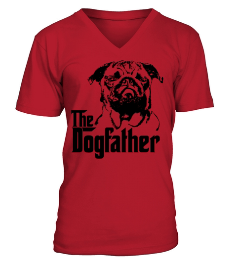 Pug dog - Funny meme Men's V-Neck T-shirt