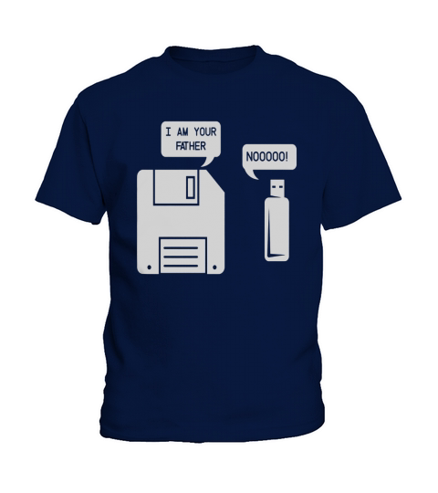 USB Floppy Disk I am Your Father Shirt Geek Gifts Kids T-Shirt