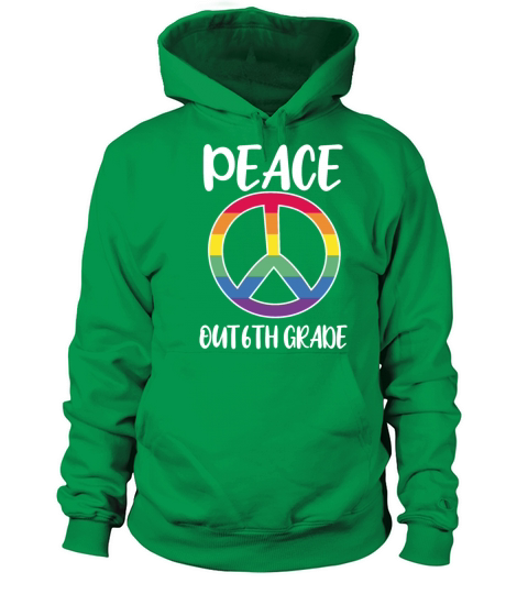 Peace Out 6th Grade Tie Dye Graduation Class 2021 Women's Hoodie