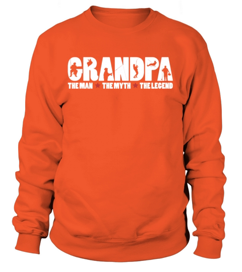 Mens Grandpa The Man The Myth The Fishing Legend Women's Sweatshirt