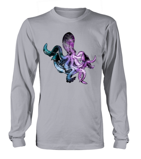 Octopus neon halftone Men's Long Sleeve