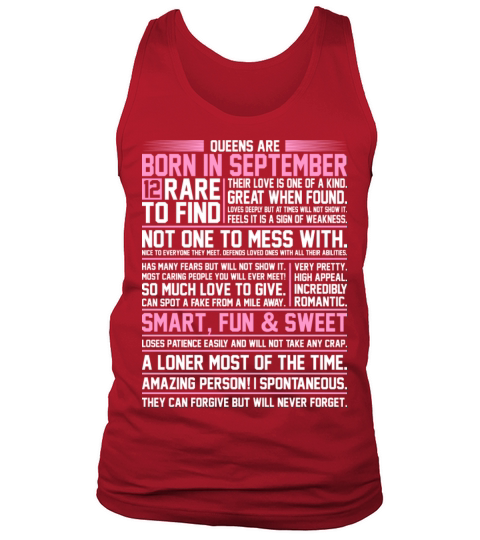 Queens Are Born In September Men's Tank Top