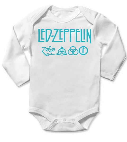 LED ZEPPELIN  CLASSIC ROCK BAND LEGEND Long Sleeve Baby One-Piece