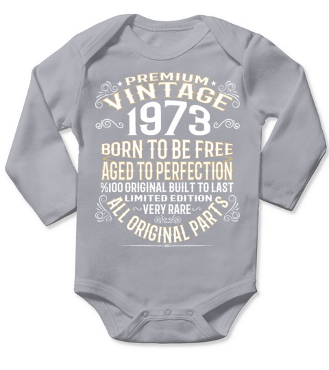 PREMIUM VINTAGE 1973 Long Sleeve Baby One-Piece