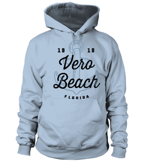 Vero Beach Florida - Cool Coastal Nautical Anchor Women's Hoodie