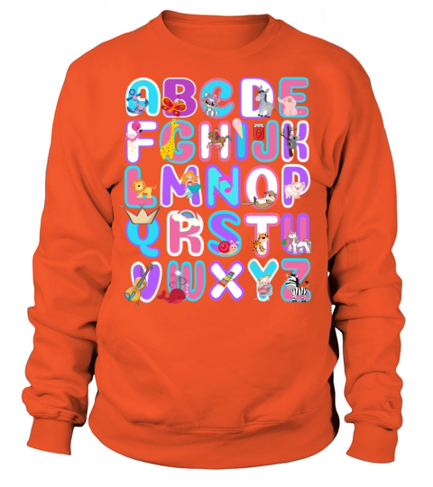 Alphabet ABC Preschool Kids School First Graders Women's Sweatshirt