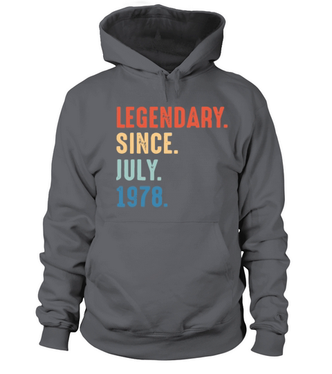 legendary since july 1978 birthday Women's Hoodie