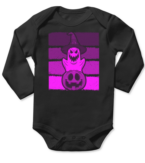 Halloween Ghost Pumpkin Funny ghosts Long Sleeve Baby One-Piece
