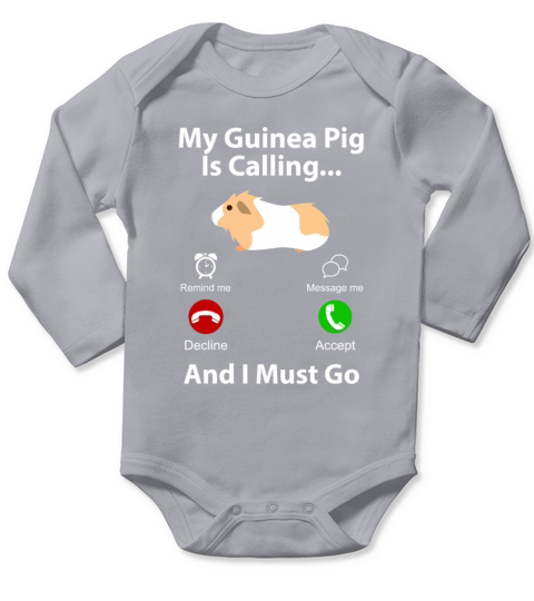 guinea pig Long Sleeve Baby One-Piece