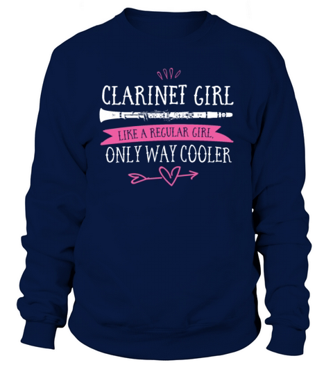 Clarinet Girl Wind Instrument Marching Band Gift Sweatshirt Unisex