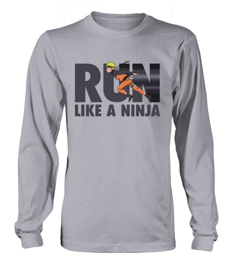 Naruto Shippuden Naruto Run Like A Ninja  - Tie-Dye Shirts Long sleeved Unisex