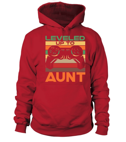 Aunt Gift Leveled Up to Aunt Fun Gamer Baby Men's Hoodie