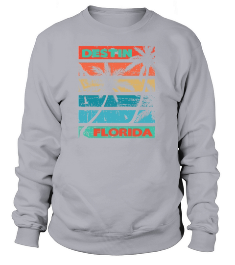 Destin Florida Palms and Seagulls Women's Sweatshirt