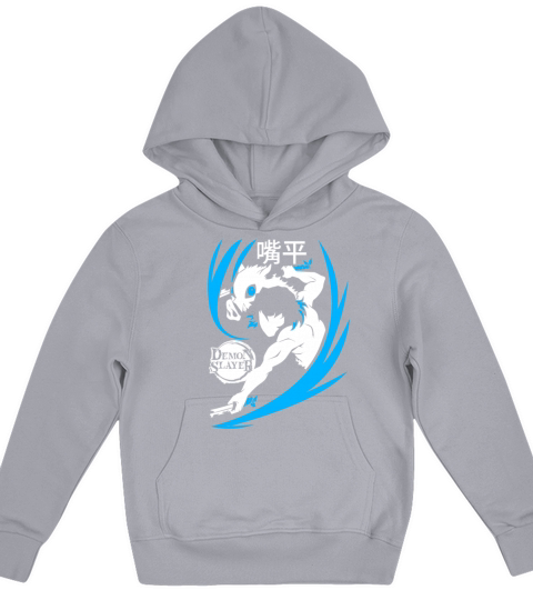 Inosuke Hashibira Demon Slayer Kimetsu No Yaiba Kids Hoodie
