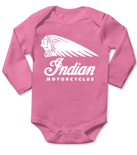 Indian Biker Motorcycles Long Sleeve Baby One-Piece