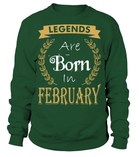 Legend Are Born In February Men's Sweatshirt