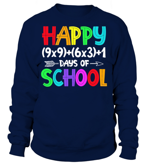 Math Formula 100 Days Of School Shirt Math Teacher Women's Sweatshirt