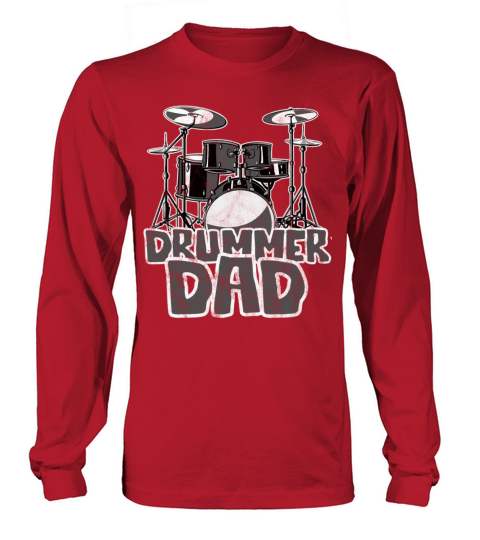 Drummer Dad Drumset Women's Long Sleeve