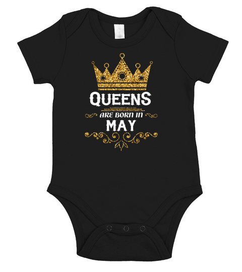 queens are born in may Short Sleeve Baby One-Piece