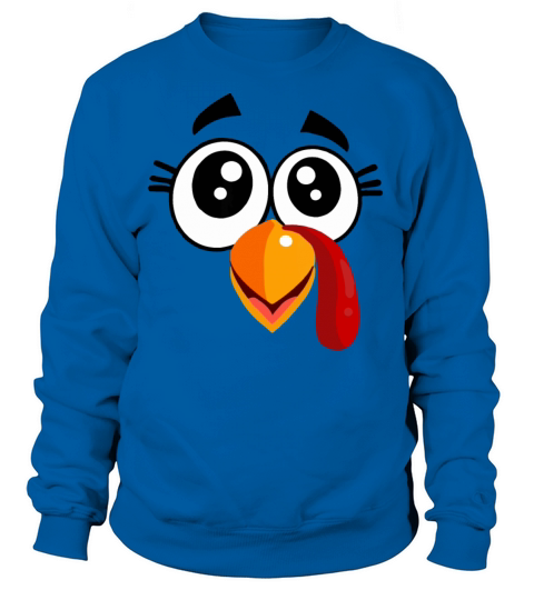 Thanksgiving Turkey Face Women's Sweatshirt