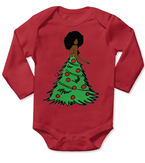 christmas tree funny Long Sleeve Baby One-Piece