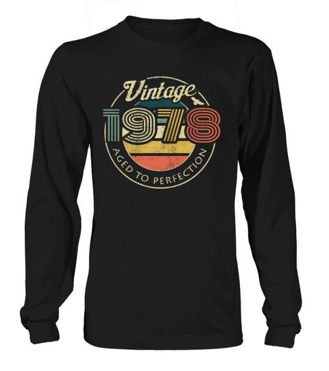1978 Vintage born in Retro age Birthday gift idea Men's Long Sleeve