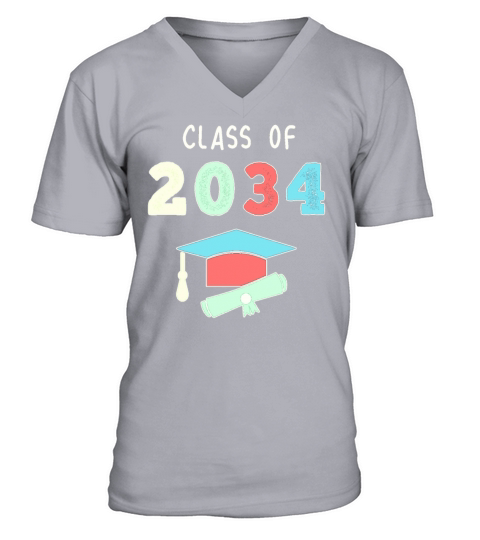 School graduation senior class 2034 Men's V-Neck T-shirt