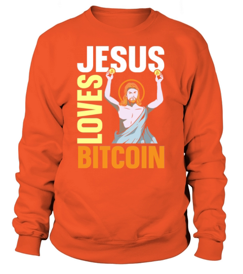 Bitcoin Crypto Jesus Faith Women's Sweatshirt