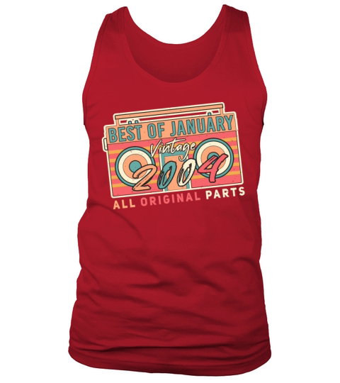 Gift Idea Original Retro January 2004 Men's Tank Top