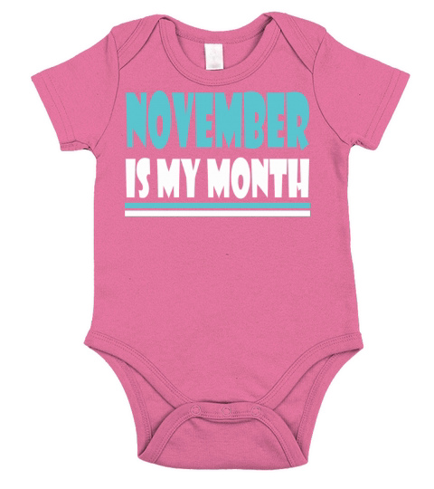 Born in November Short Sleeve Baby One-Piece
