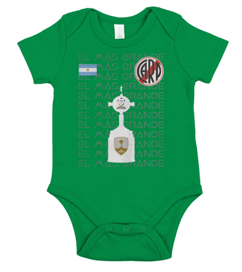 River Plate Libertadores Argentina Tshirt Short Sleeve Baby One-Piece