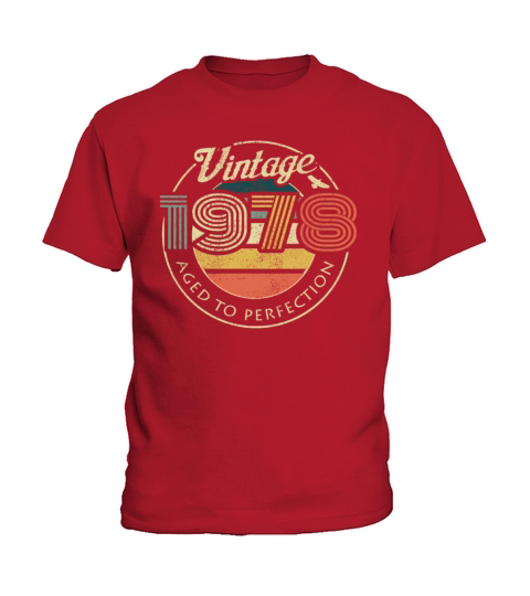 1978 Vintage born in Retro age Birthday gift idea Kids T-Shirt