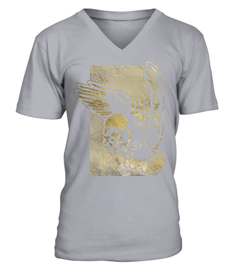 Vintage gold Eagle Men's V-Neck T-shirt
