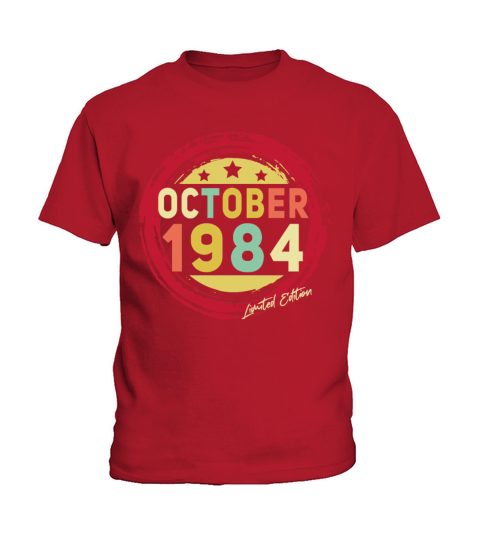 Born October 1984 Vintage Gift Kids T-Shirt