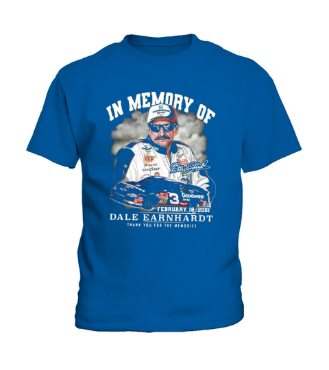 In memory february 18 2001 Dale Earnhardt thank you for the memories signature Kids T-Shirt