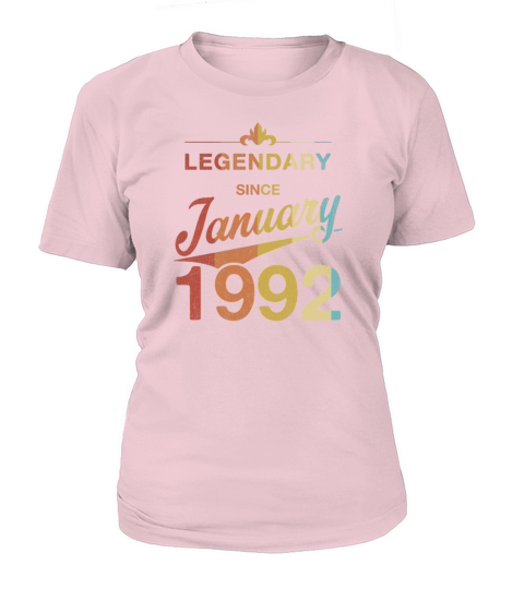 30th Birthday 30 Year Old Born January 1992 Gift Women's T-Shirt