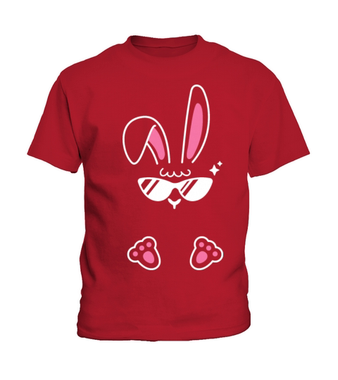 Easter Bunny Sunglasses Cool Easter Peeps Kids T-Shirt