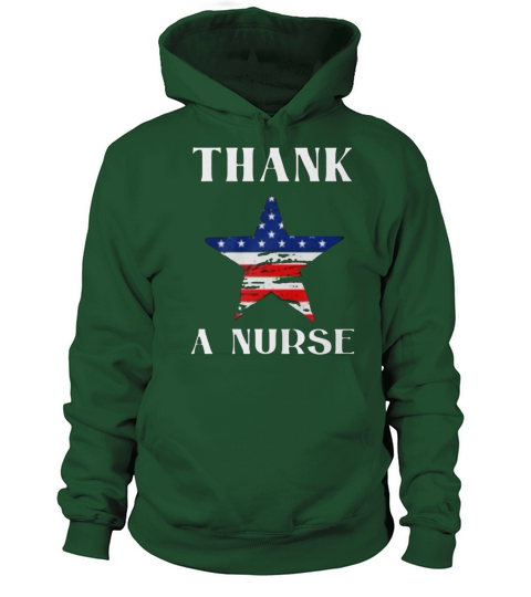Thank A Nurse American Flag Women's Hoodie