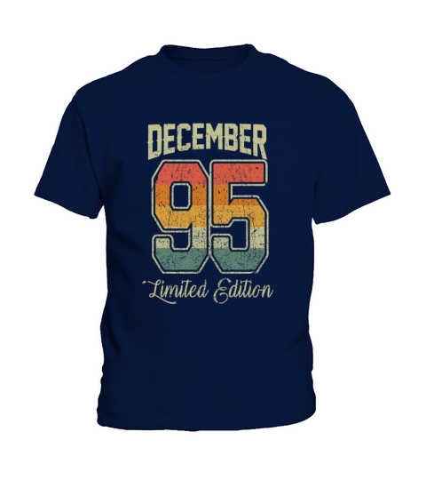 Vintage 80s December 1995 25th Birthday Gift Idea Kids T-Shirt