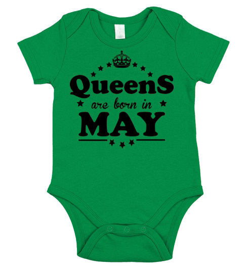 Queens are born in May Short Sleeve Baby One-Piece