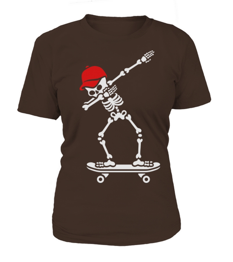 Dab dabbing skeleton skateboard skater Women's T-Shirt